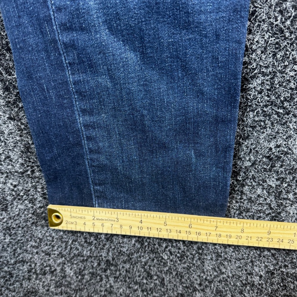 Levis 513 Slim Straight Jeans Mens 32x34 Dark Wash Indigo Denim 08513-0753 - Picture 7 of 7